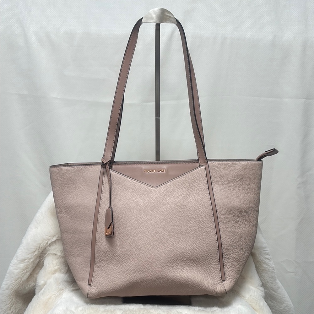 Michael Kors Whitney large leather Pink Tote Bag with Elegant Design
